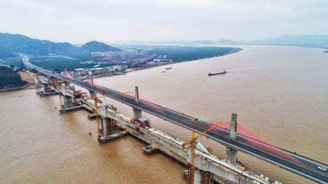 浙江台州:行進中的橋樑 最美靈江特大橋